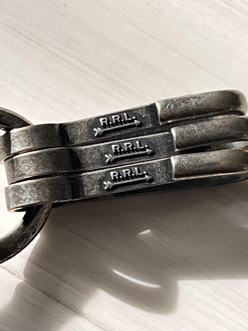 RRL レザー キーホルダー 3連キーリング