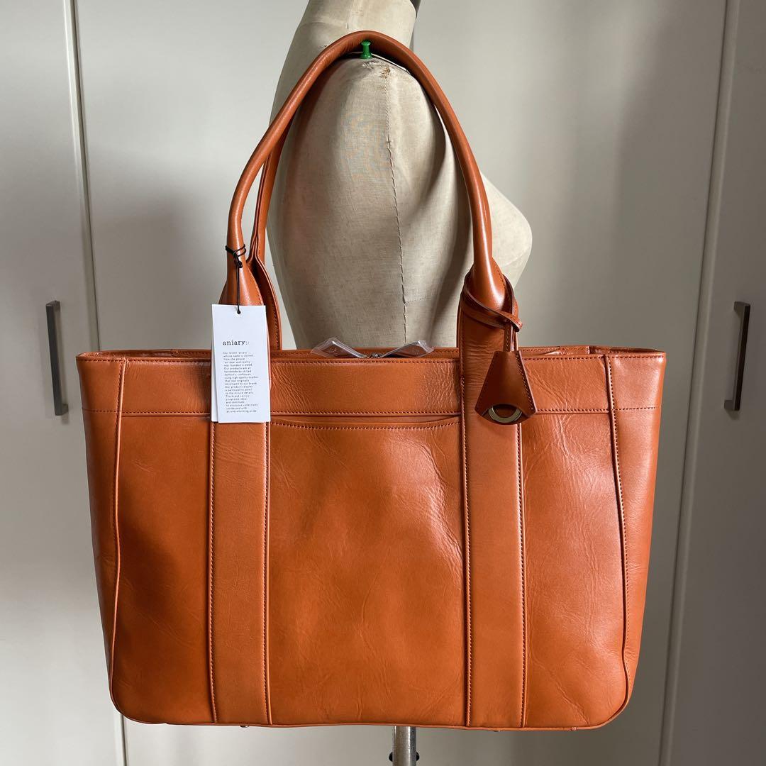 アニアリAniary レザートートバッグ01-02013 新品未使用　キャメル