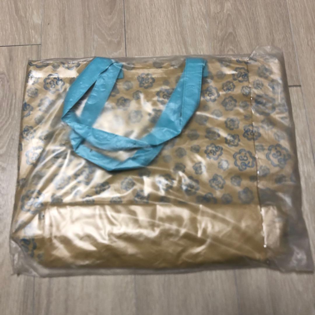 仲里依紗　RE. アールイードット　コメブクロPVCバッグ　ブルー