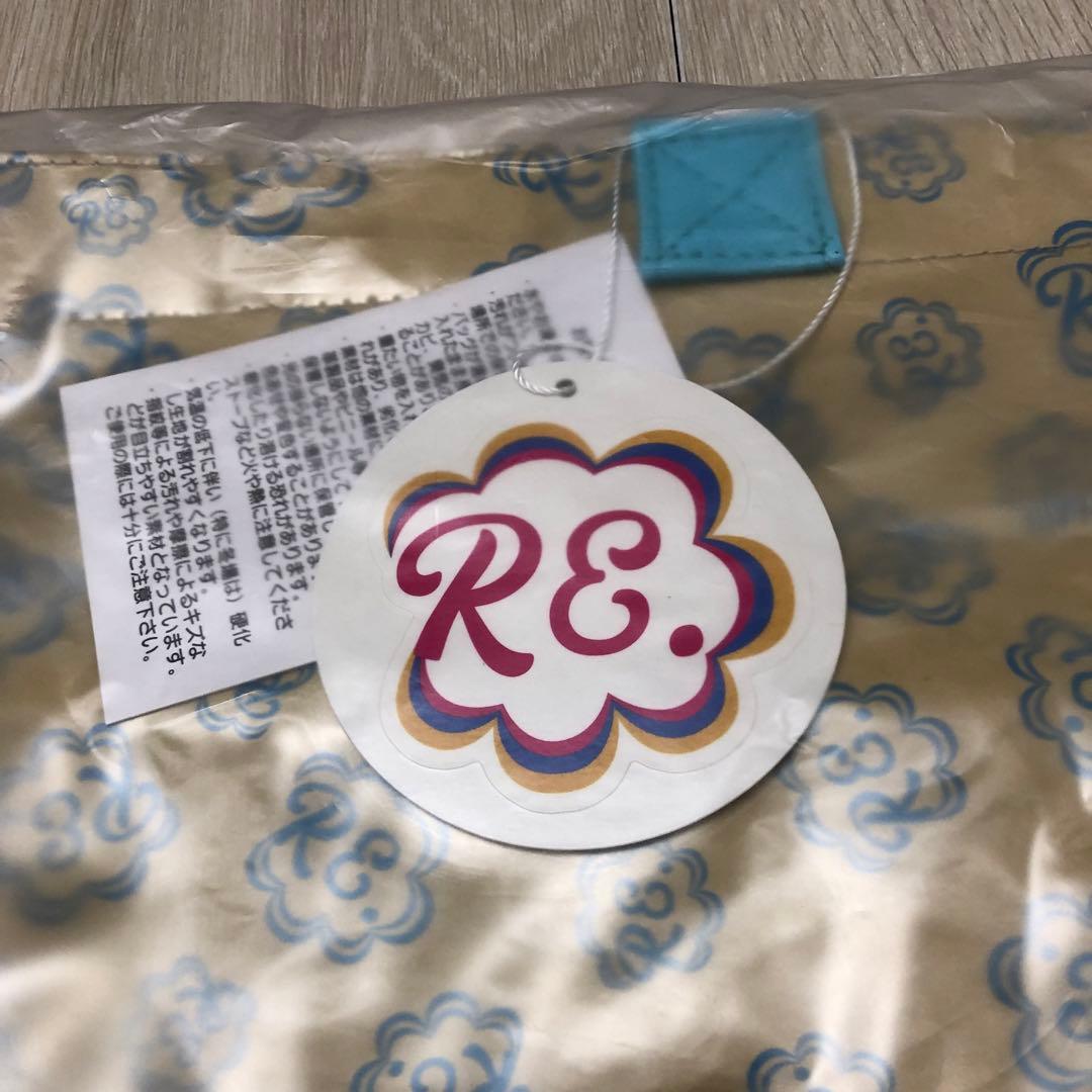 仲里依紗　RE. アールイードット　コメブクロPVCバッグ　ブルー