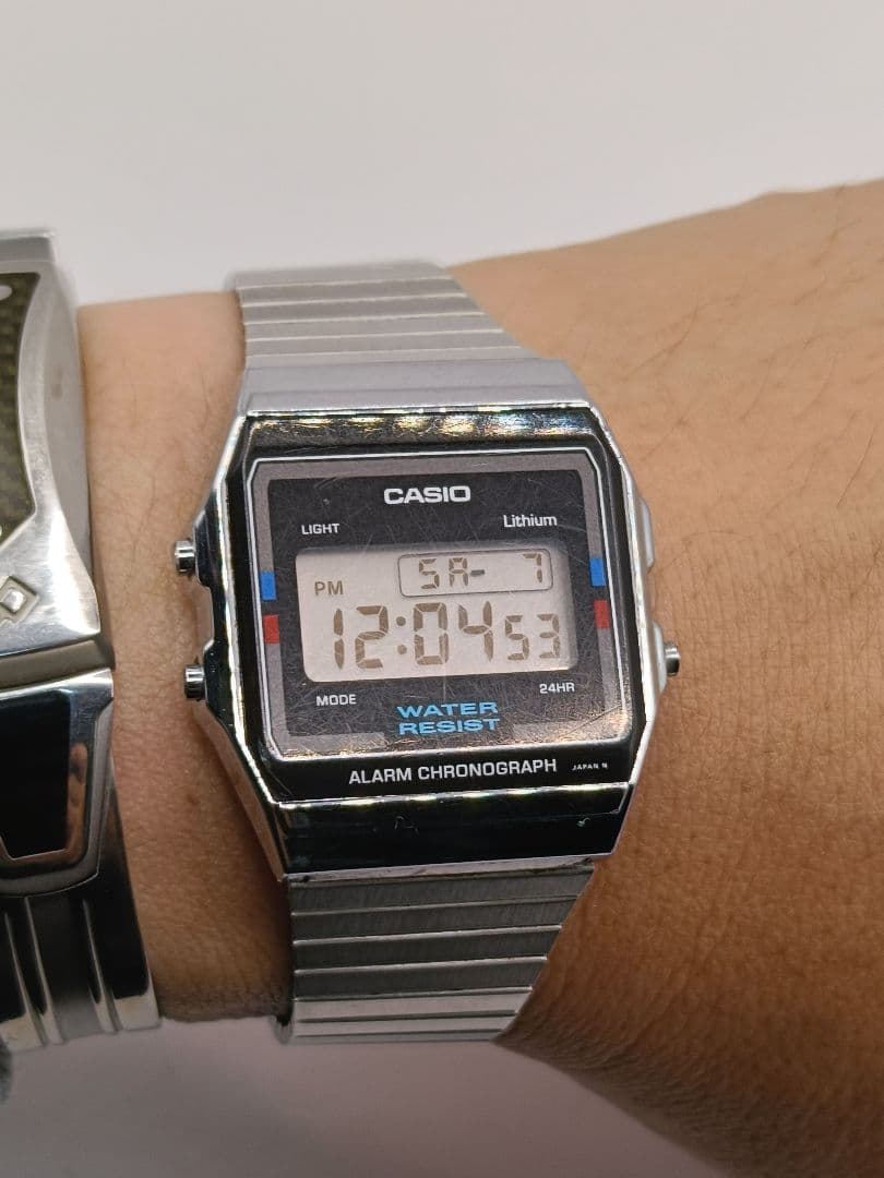 【希少・当時物】CASIO A156W 豆電球ライト 稼働品 ヴィンテージ