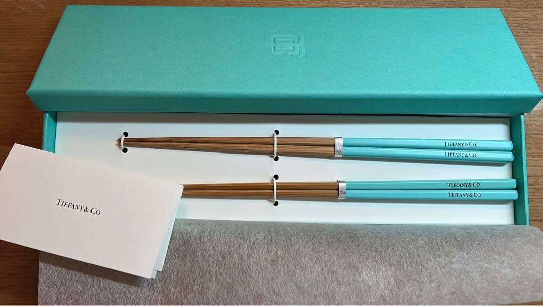 Tiffany & Co. ミントグリーン箸 ギフトボックス付き 新品 未使用