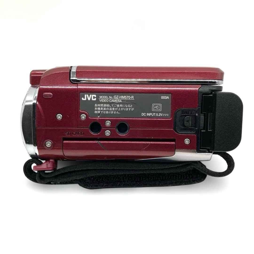 【美品】JVC Everio(エブリオ)GZ-HM570-ルージュレッド