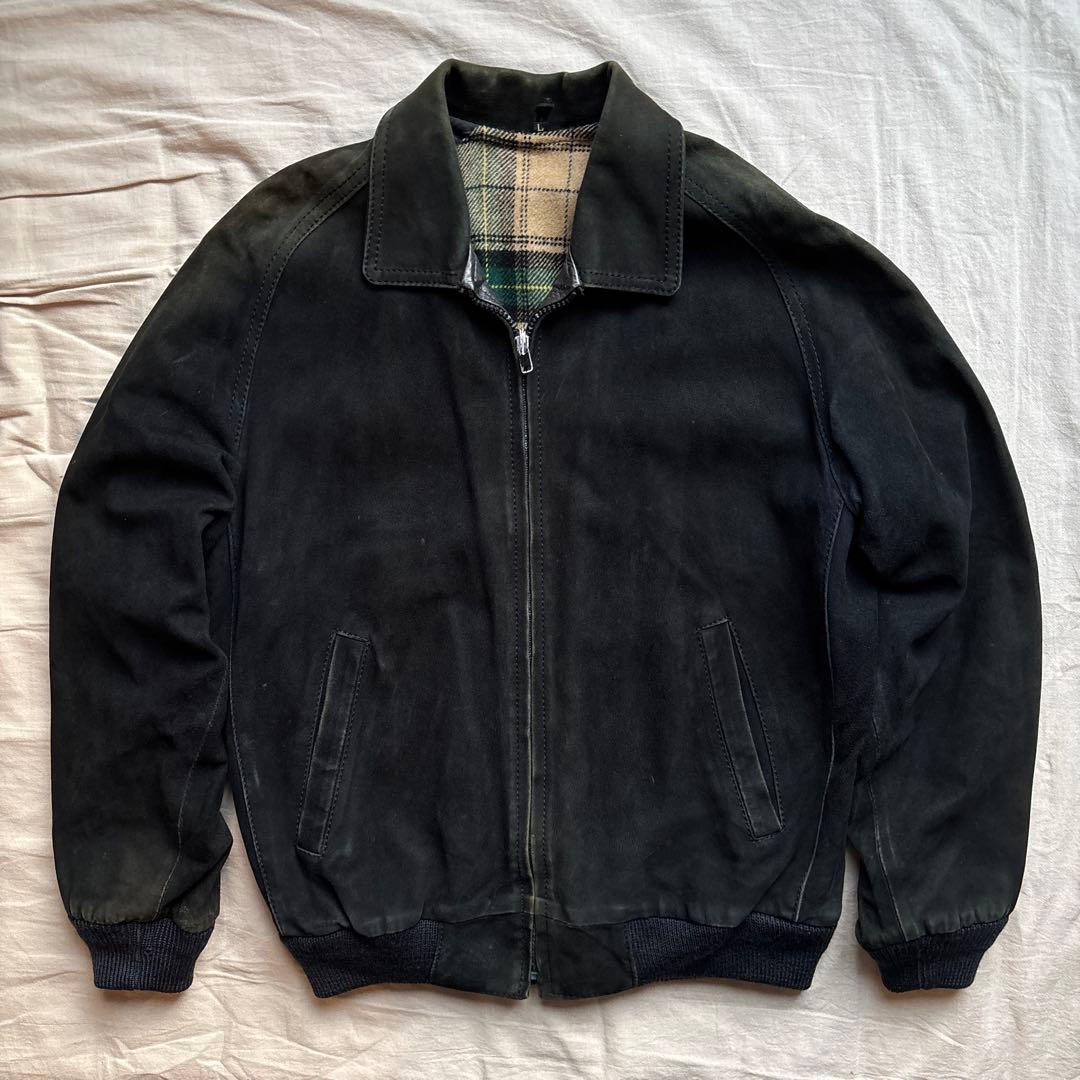 【90s】スウェード スウィングトップ ブルゾン リバーシブル 本革