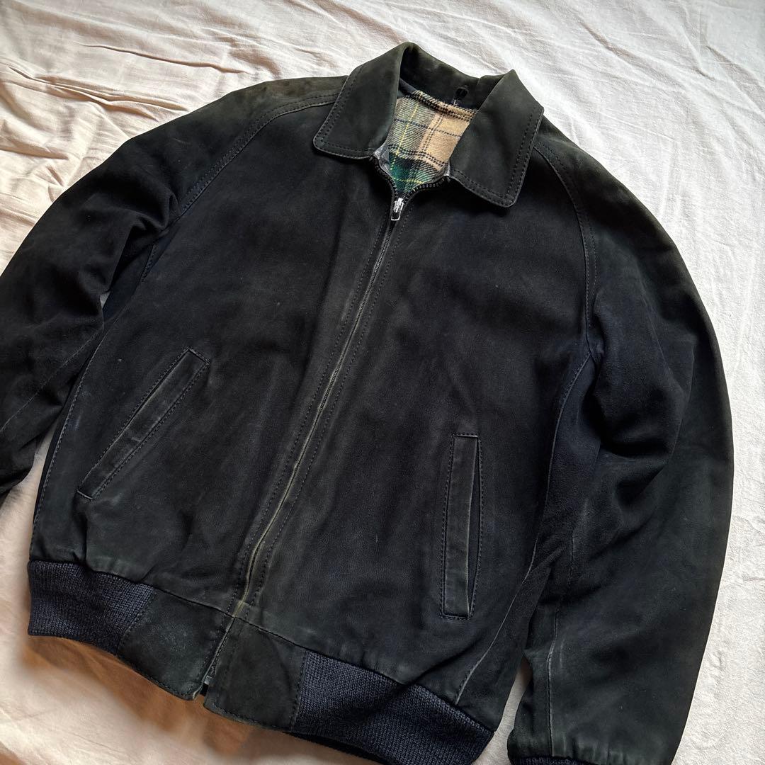 【90s】スウェード スウィングトップ ブルゾン リバーシブル 本革