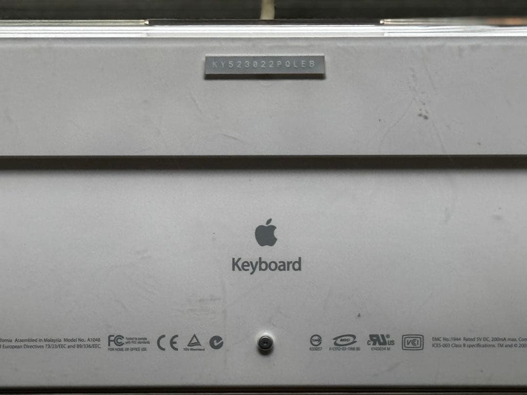 Apple 純正 キーボード テンキー 2003年 ケーブル付き 美中古品