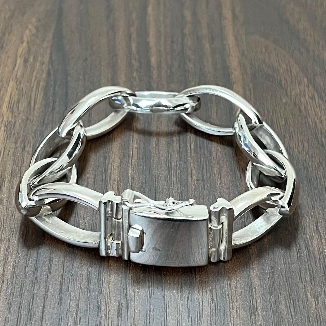 【新品・未使用】リンクチェーンブレスレット　シルバー925