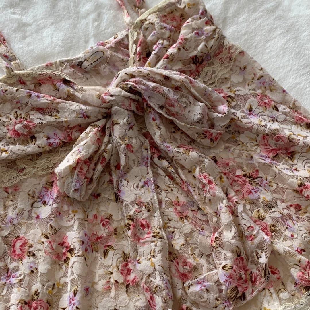 【旧タグ】LIZ LISA Y2K 00’s パワーネットキャミチュニック　花柄