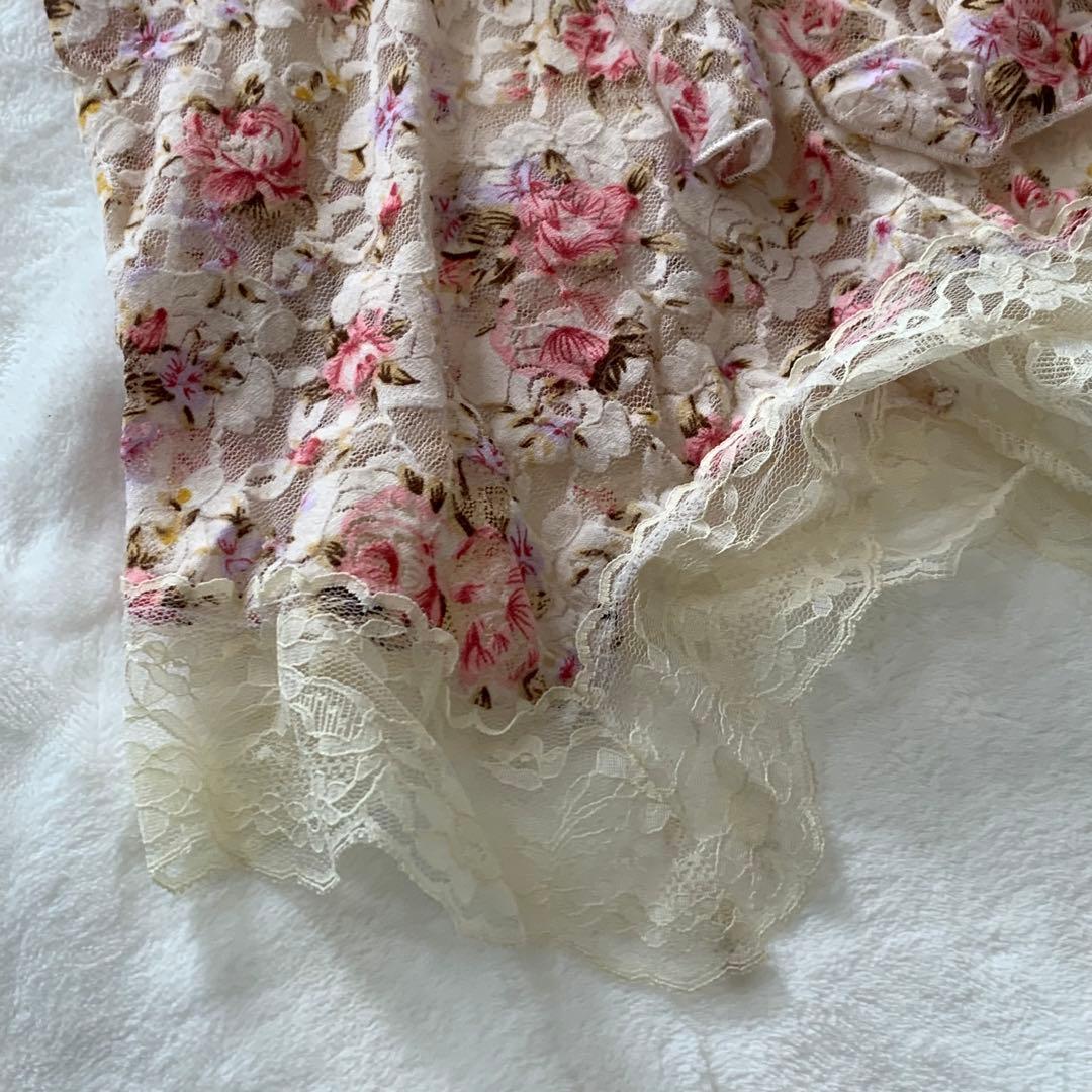 【旧タグ】LIZ LISA Y2K 00’s パワーネットキャミチュニック　花柄