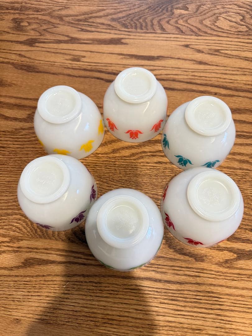 <美品>ファイアーキング　チューリップボウル　6個セット