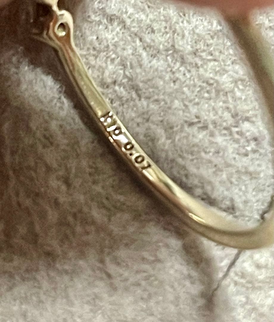 Samantha Tiara K10 ハーフエタニティリング　ダイヤ0.07ct