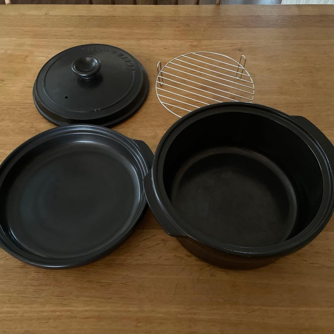 セラポット　ブラック4点セット