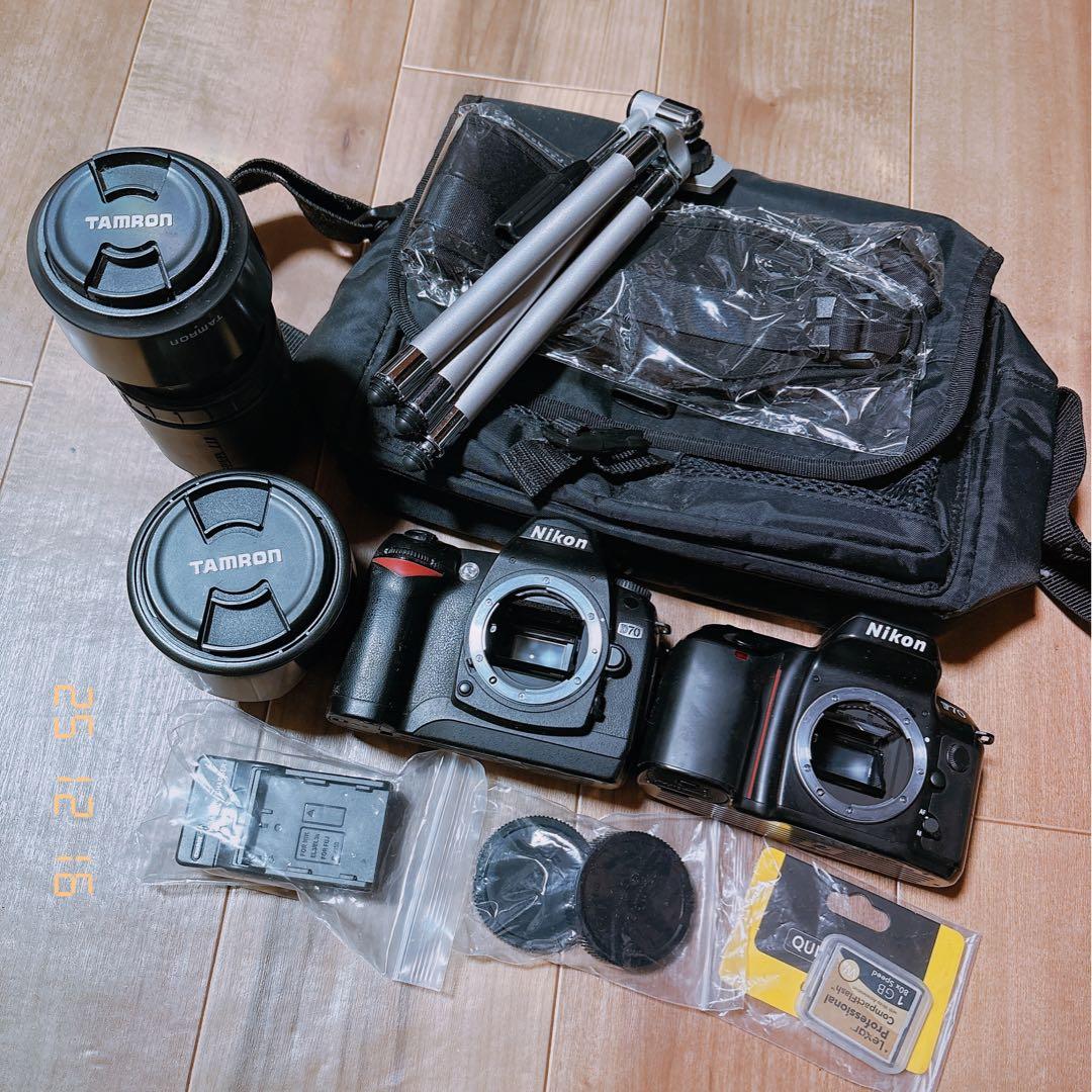 【Nikon】D70本体 ダブルレンズセット 28mmから300mm おまけ多数