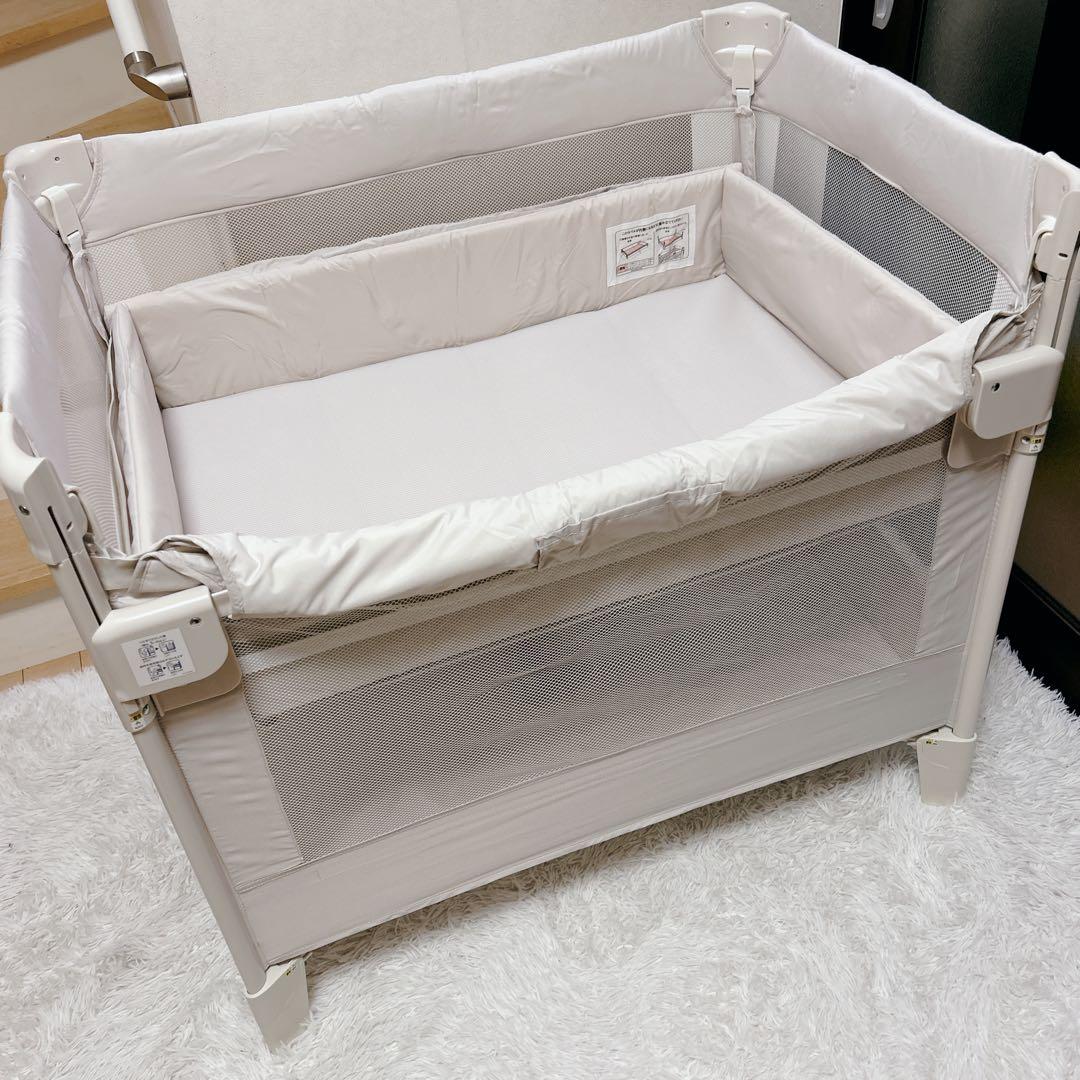 【美品】Aprica アップリカ ココネルエアー ベビーベッド 折りたたみ