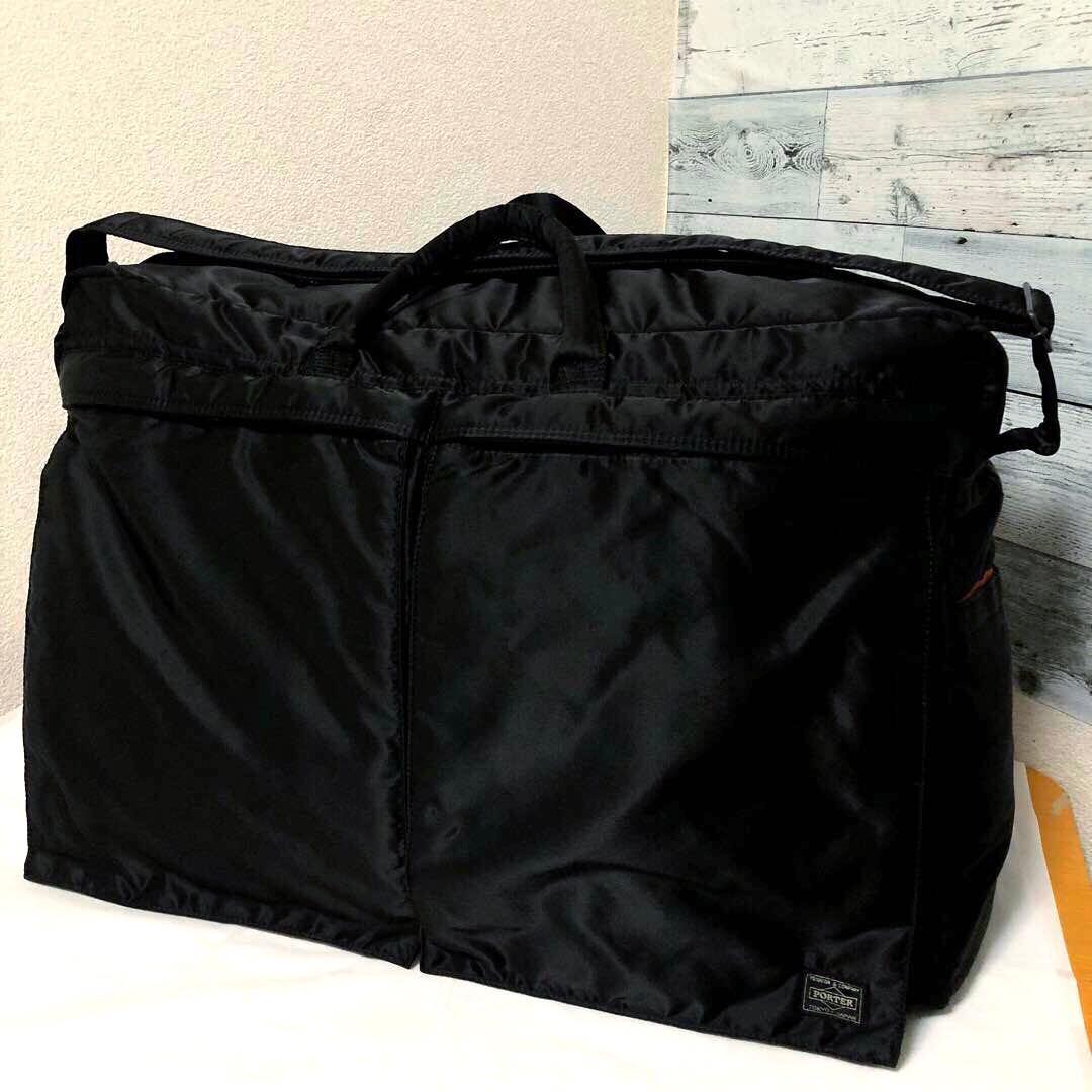 極美品✨希少 ポータータンカー ボストンバッグ ショルダーバッグ 大容量ブラック
