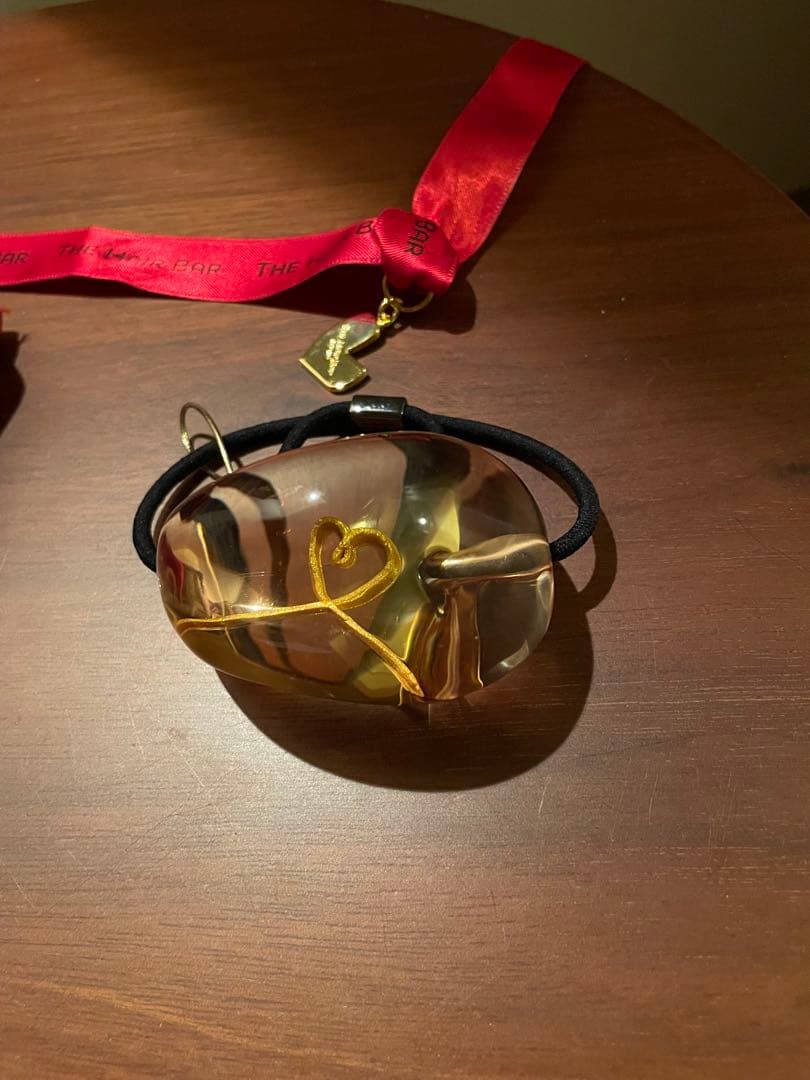 【新品・未使用】アクリリック ラージ ティアドロップ ポニー ハート ノット