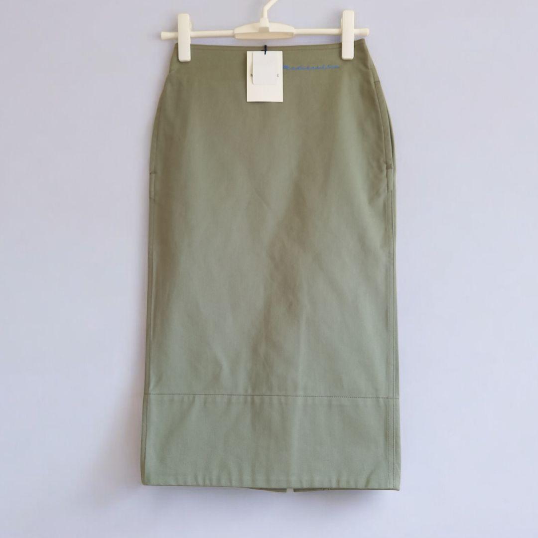ラスト1着　カーキ　未使用　限定カスタム　マディソンブルー　タイトロングスカート