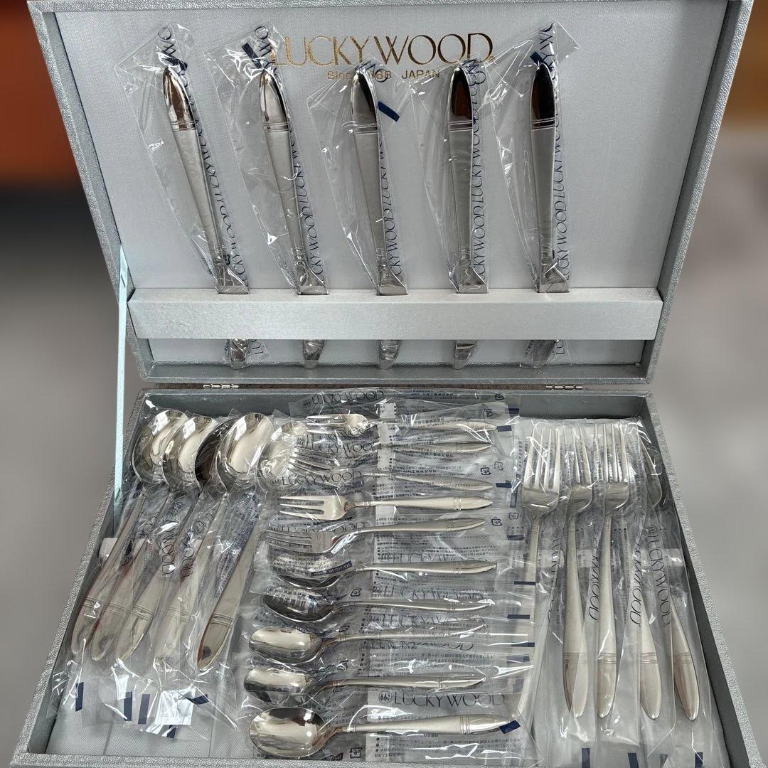 LUCKY WOOD カトラリーセット ソルテア ディナーセット〈25本セット〉