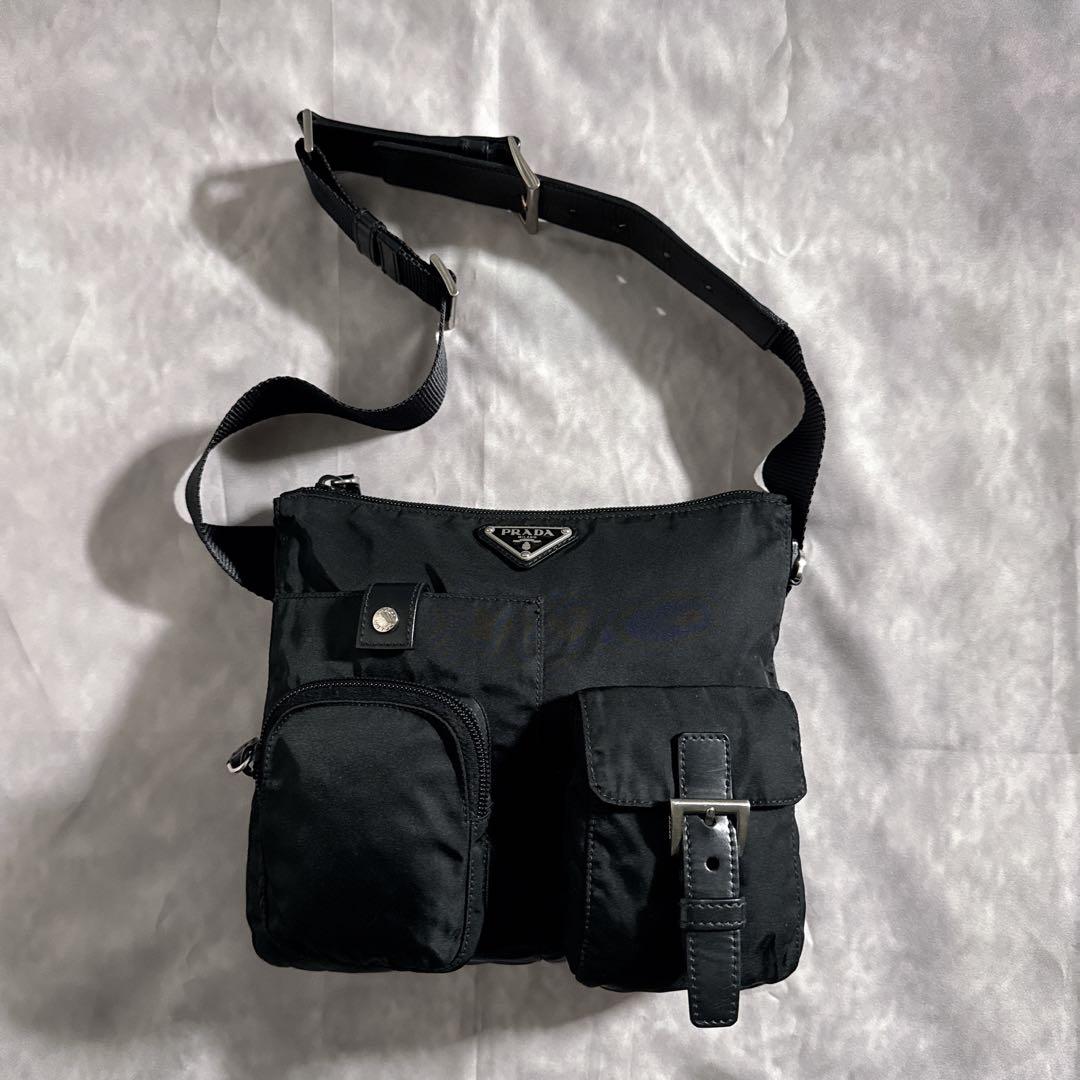 バッグ y2k 00s PRADA BodyBag Waist Bag Nylon