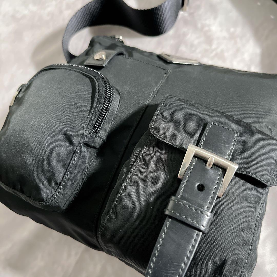 バッグ y2k 00s PRADA BodyBag Waist Bag Nylon