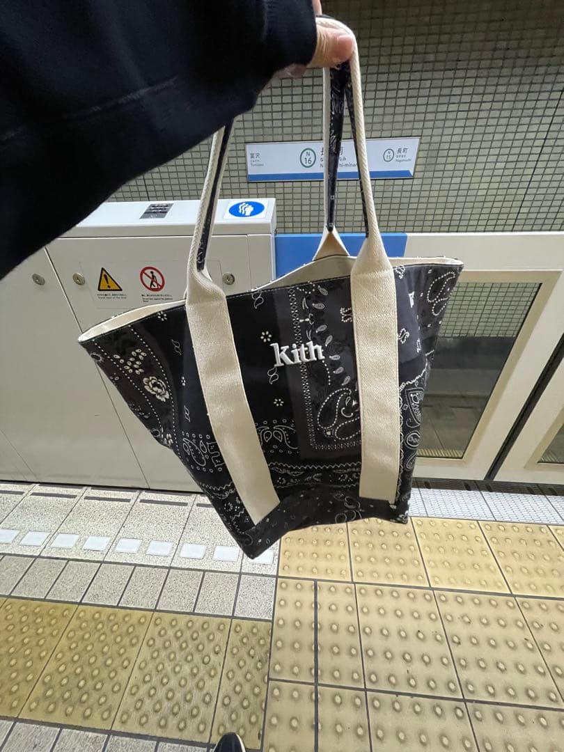 KITH ペイズリートートバッグ