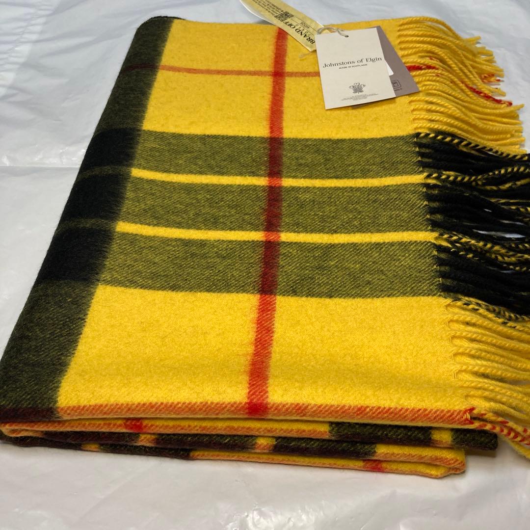 新品 ジョンストンズ カシミヤ100％ 大判ストール マクラウドオブルイス