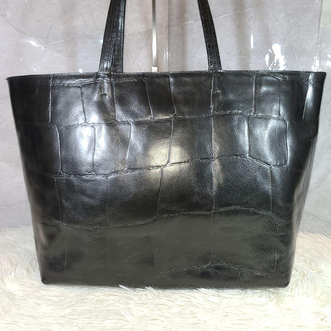 【aniary】クロコ型押し　ショルダー／トートバッグ ビジネスバッグ 肩掛け