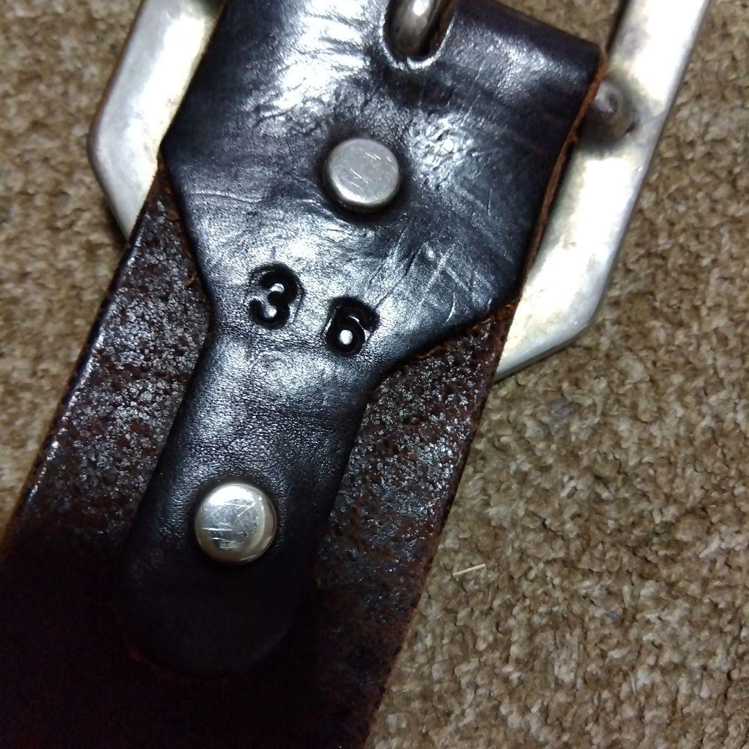 36inch Overlay Peanut スティングレイ スタッズベルト 茶芯