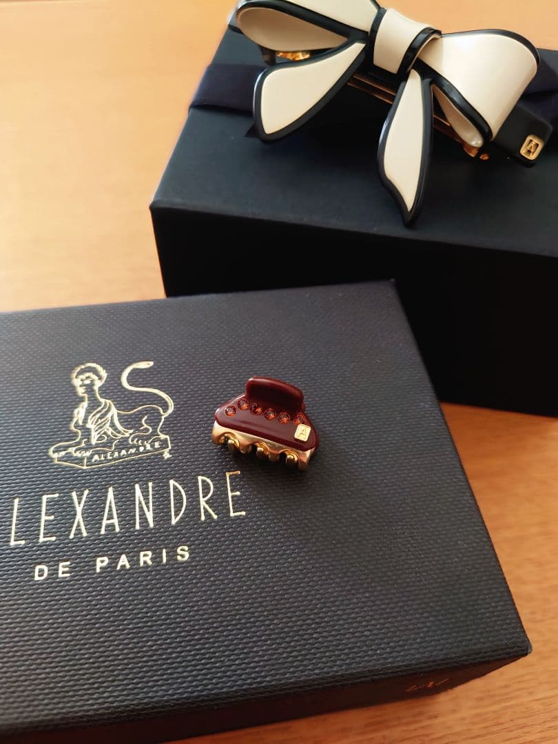 美品 アレクサンドルドゥパリ 2点 リボンバレッタ スワロフスキー ヴァンドーム