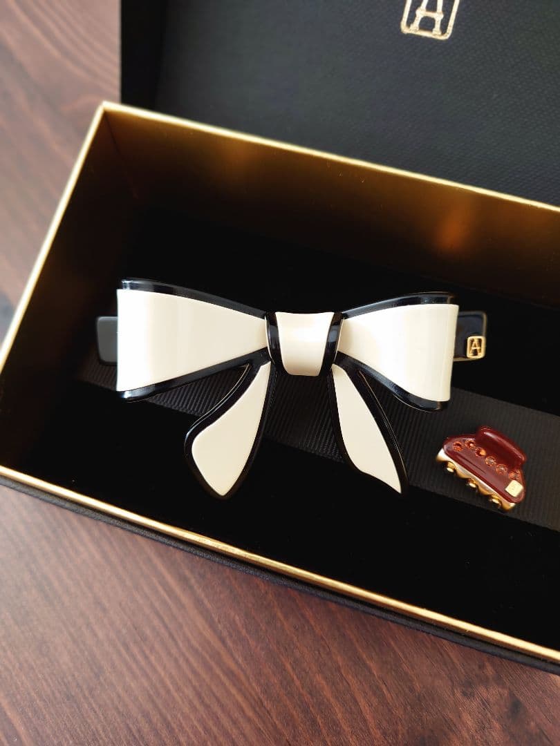 美品 アレクサンドルドゥパリ 2点 リボンバレッタ スワロフスキー ヴァンドーム