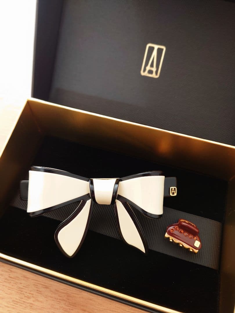 美品 アレクサンドルドゥパリ 2点 リボンバレッタ スワロフスキー ヴァンドーム