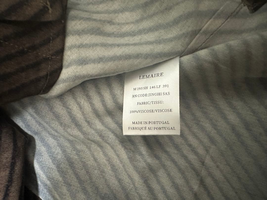 N*p様 lemaire 19aw stripe shirt