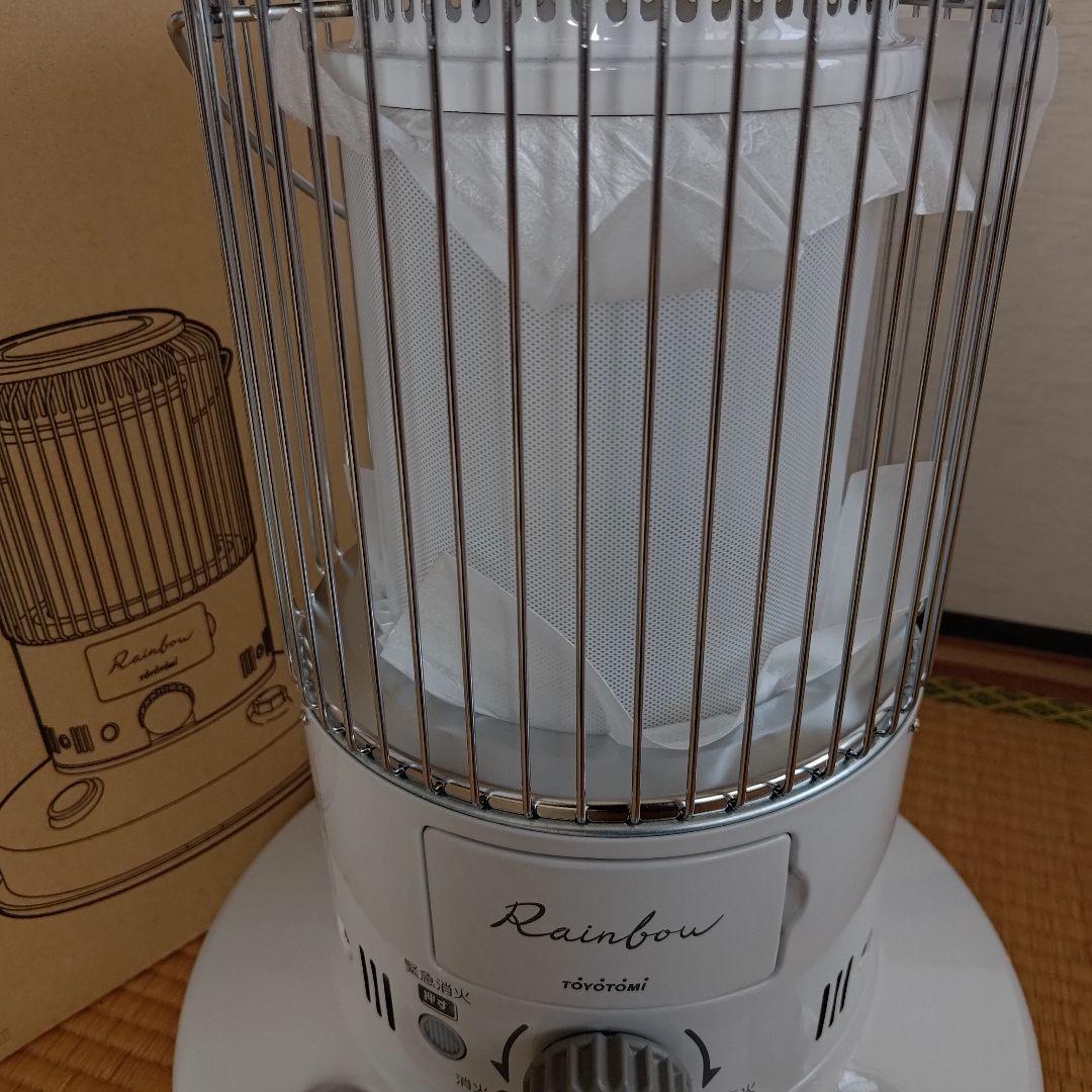 【美品】トヨトミレインボーTOYOTOMI　RB-25N-Wホワイト石油ストーブ