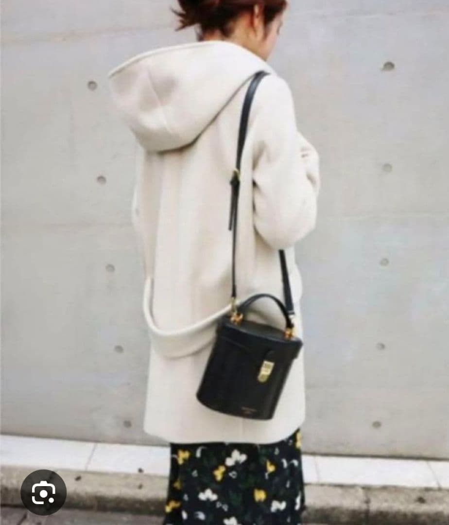 IENA イエナ二重織　フードコート 取り外し可能 生成り34 49500円