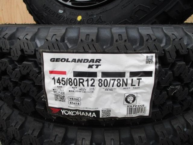 ☆ヨコハマ・ゴツゴツタイヤ☆145/80R12☆軽トラ・軽バン・ハイゼット