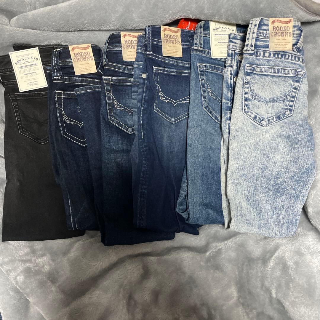 のっちんRODEOCROWNSスキニーデニム23インチ3着と24インチ3着