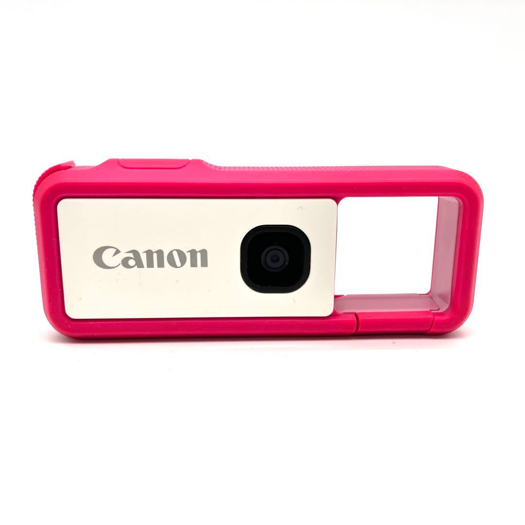 防水カメラ Canon iNSPIC REC FV-100 アソビカメラ　ピンク