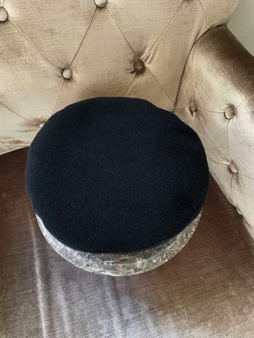 ☆kids用・新品未使用☆GUCCIベレー帽ブラックGGロゴSサイズ52cm