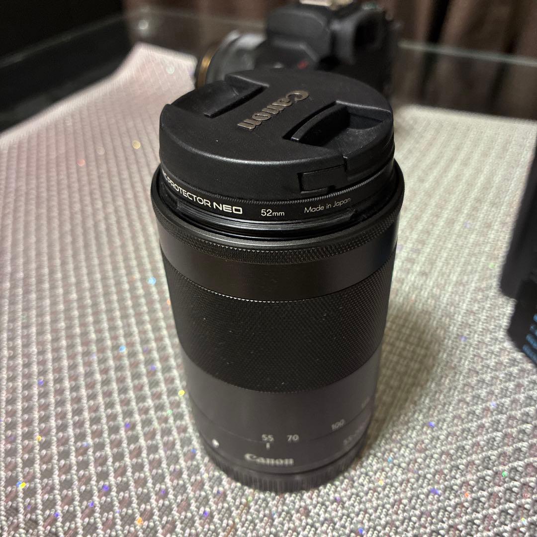 Canon EOS Kiss M ダブルレンズ＋マイク＋バッテリー3個セット