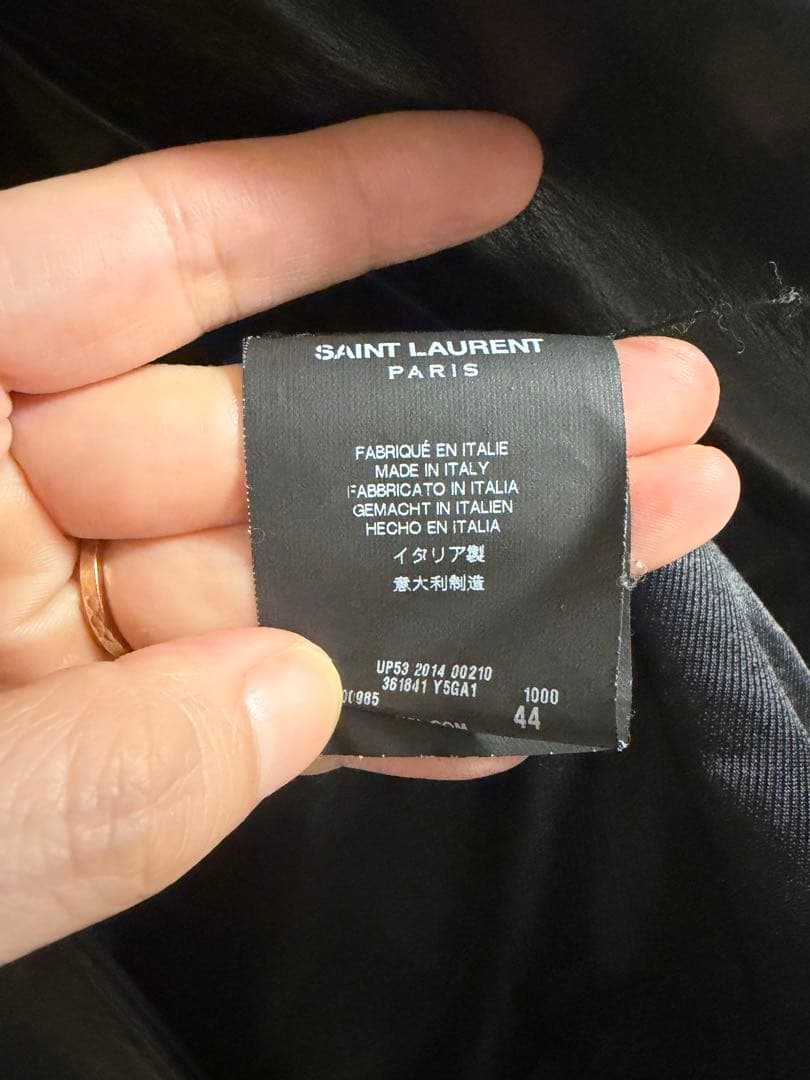 saint laurent サンローラン レザージャケット ダブルライダース44