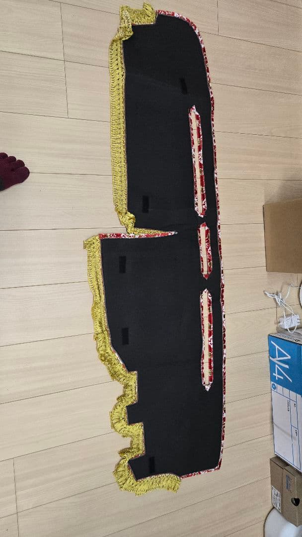 いすゞNewエルフ(涙目エルフ）ダッシュマット金華山フリンジ付き