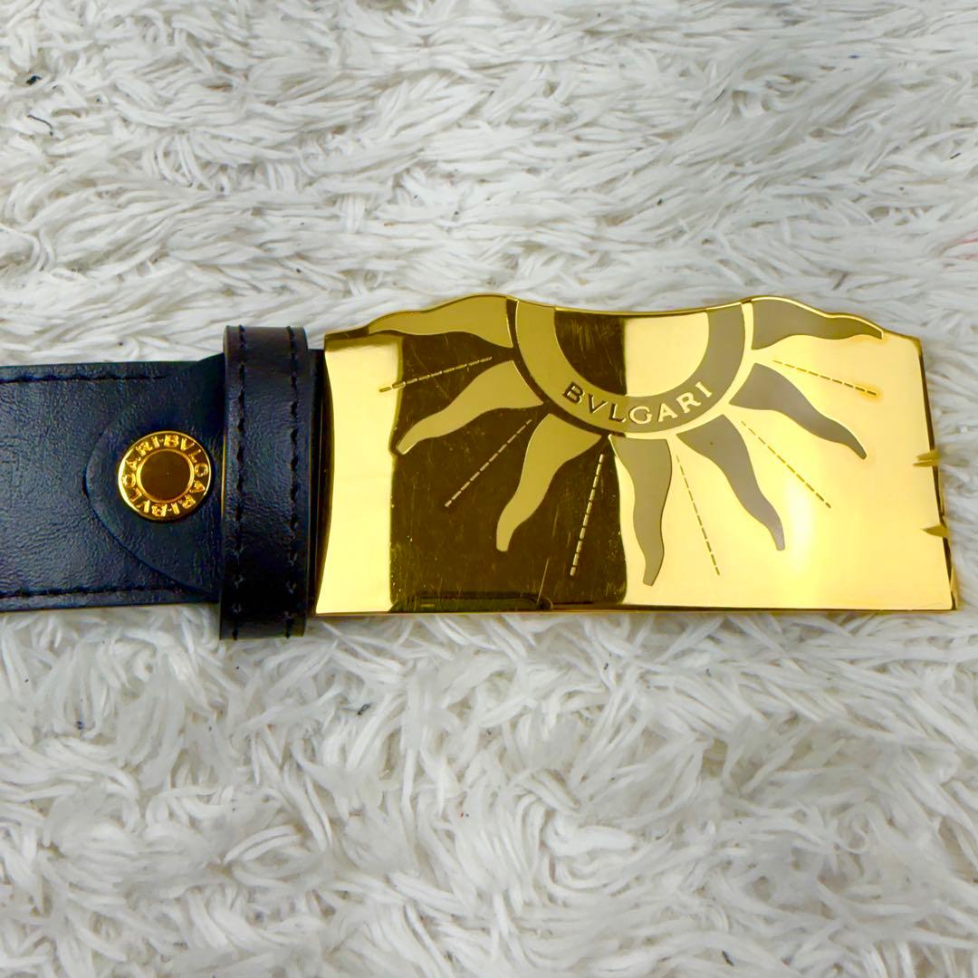 【極美品】BVLGARI ブルガリ メンズ トンドサン ベルト ゴールド