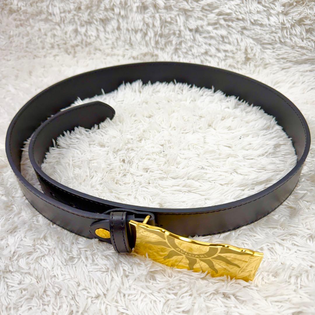 【極美品】BVLGARI ブルガリ メンズ トンドサン ベルト ゴールド