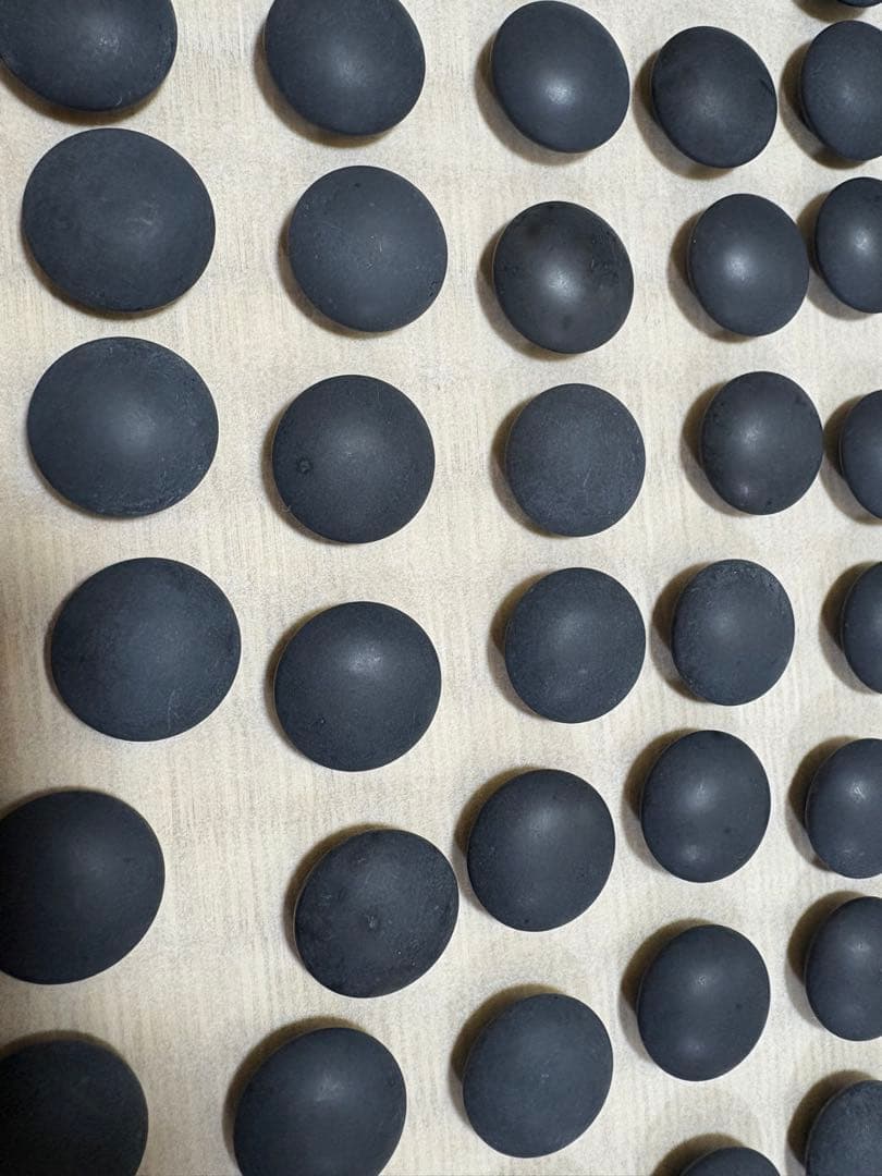 日向特製　碁石　蛤碁石　雪印　那智黒石　32号