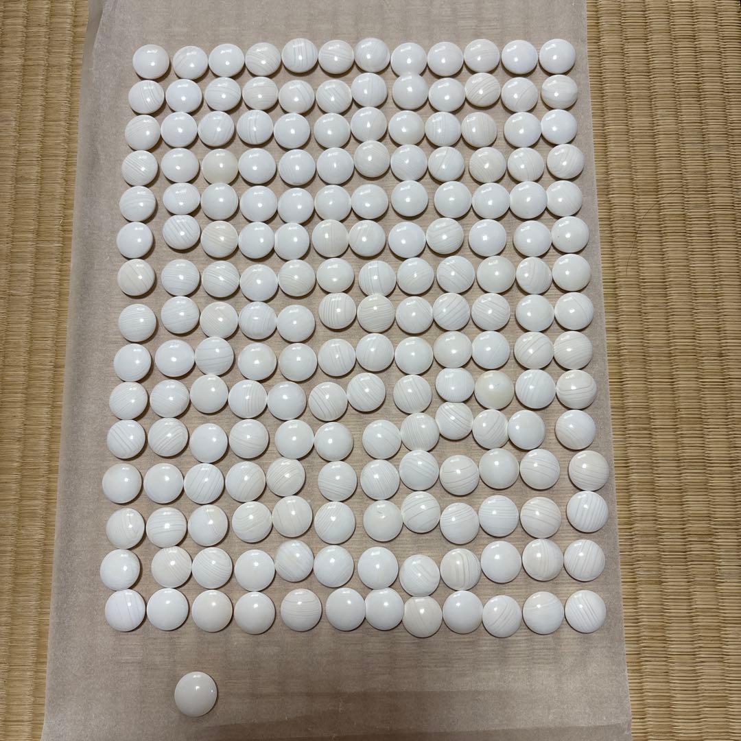 日向特製　碁石　蛤碁石　雪印　那智黒石　32号