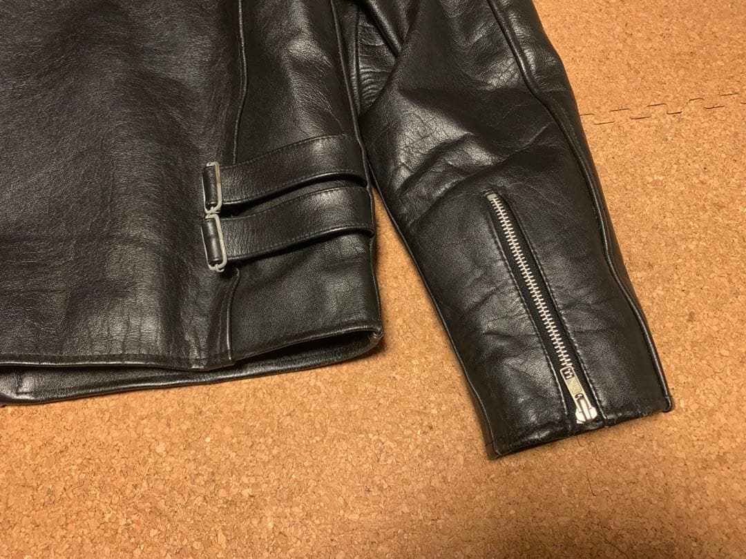 HORN WORKS シングルライダースジャケット 3L キルティング 黒