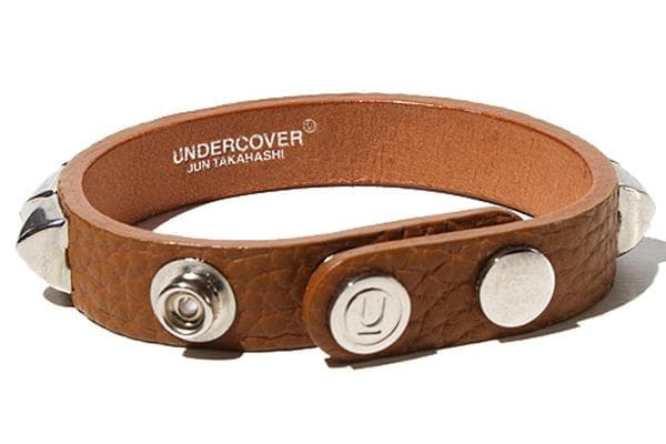 UNDERCOVER ピラミッドスタッズ レザー ブレスレット FREE