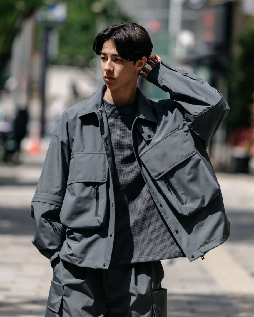 ジャケット・アウター clesste DETACHABLE WADING SHIRT JACKET