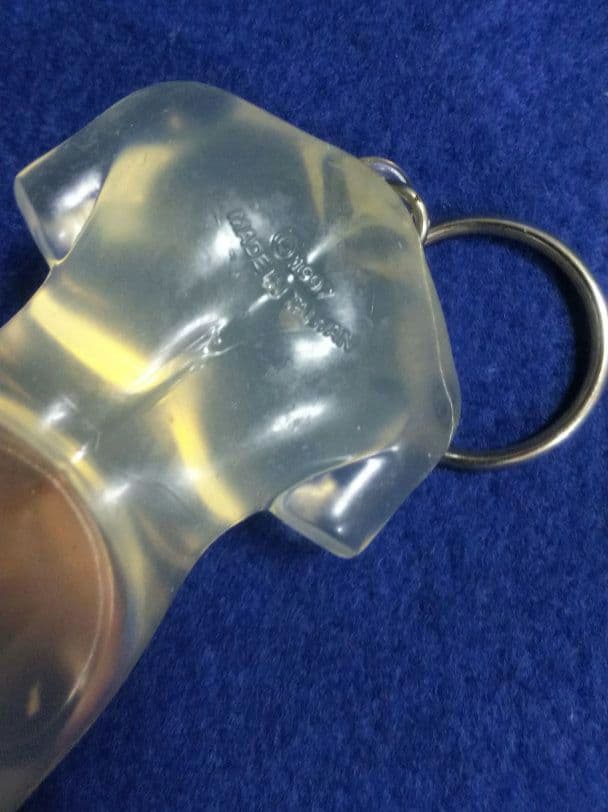 77 極美品 未使用 レア 90s 妊婦 胎児 スケルトン クリア キーホルダー