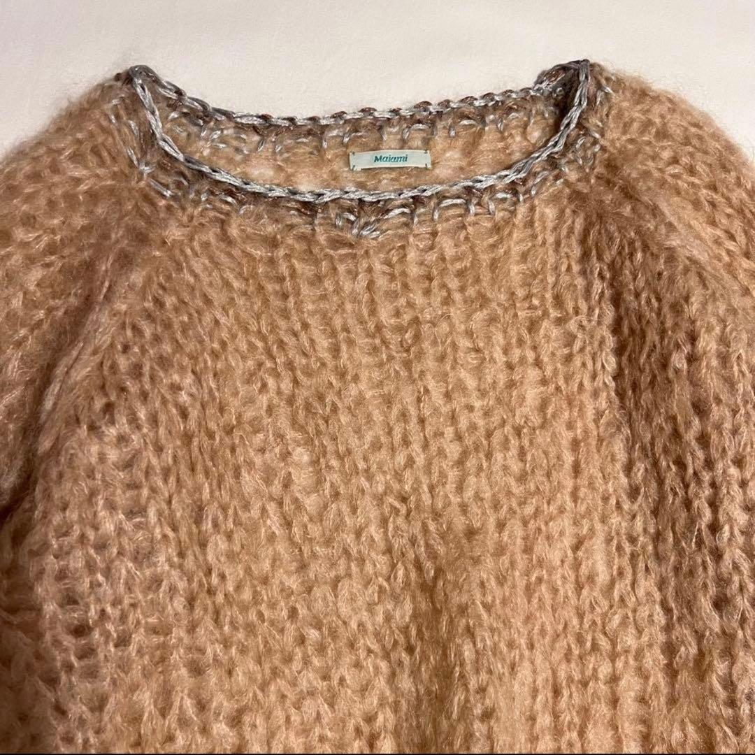 マイアミMaiami透かし編みモヘアニットふわふわ